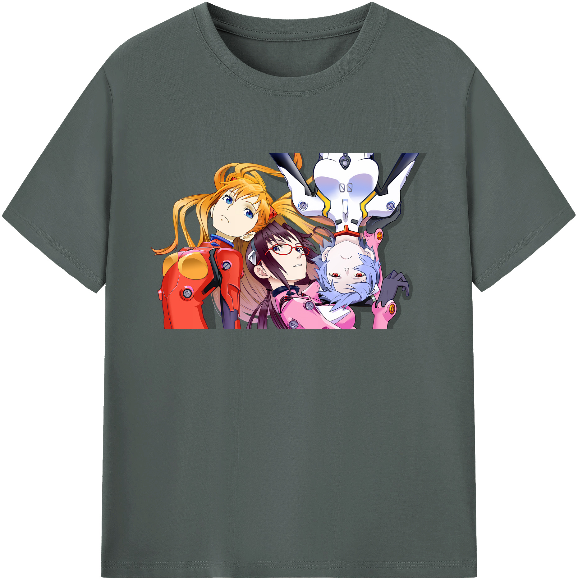 （画像用） EVA 新世紀エヴァンゲリオン 綿100％ メンズ半袖Tシャツ｜肌触りやわらか＆通気性